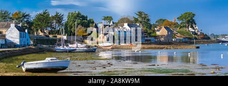 Brittany, die schöne Insel Ile aux Moines im Morbihan gul Stockfoto