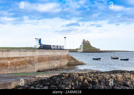 Hummer Töpfen auf Holy Island Stockfoto