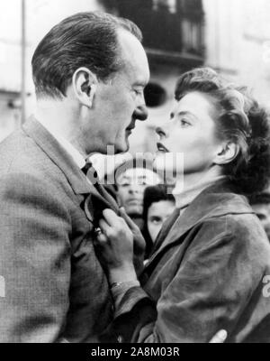 GEORGE SANDERS und Ingrid Bergman in REISE NACH ITALIEN (1954) - Originaltitel: VIAGGIO IN ITALIA -, unter der Regie von Roberto Rossellini. Credit: FRANCINEX/Album Stockfoto