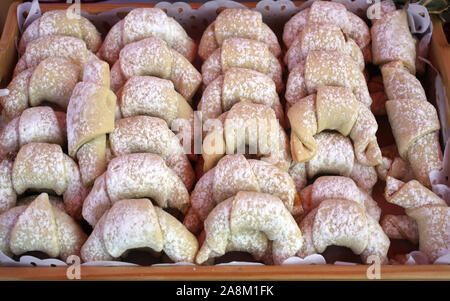 Cookies, All-Croatian Folklore Brot Tag - ein Tag der Danksagung für die Früchte des Landes wurde in Zagreb stattfindet Stockfoto