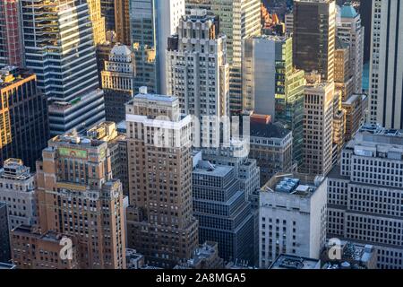 Wolkenkratzer, Hochhäuser in Midtown Manhattan, New York City, New York State, USA Stockfoto