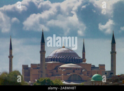 Die Kathedrale der Hagia Sophia in Konstantinopel im Stil des 19. Jahrhunderts Bild. Stockfoto