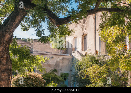 Avignon, Provence/Frankreich - September 27, 2018: in das Fort Saint-Andre in der Ortschaft Villeneuve-les-Avignon Stockfoto