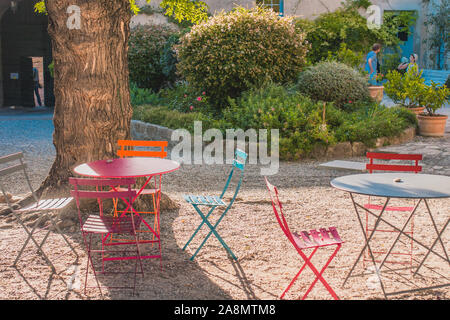 Avignon, Provence/Frankreich - September 27, 2018: in das Fort Saint-Andre in der Ortschaft Villeneuve-les-Avignon Stockfoto