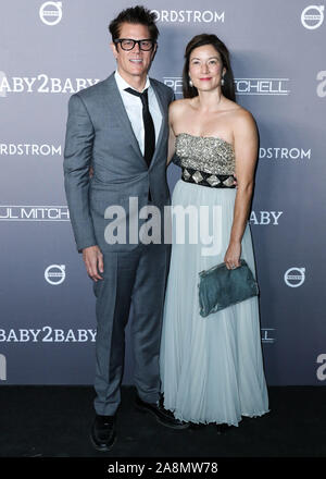 CULVER CITY, LOS ANGELES, Kalifornien, USA - 09. NOVEMBER: Johnny Knoxville und Naomi Nelson kommen im Jahr 2019 Baby 2 Baby Gala bei 3 Labors am 9. November 2019 in Culver City, Los Angeles, Kalifornien, USA statt. (Foto von Xavier Collin/Image Press Agency) Stockfoto