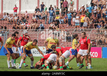 Sao Paulo, Brasilien. 10 Nov, 2019. Rugby internationalen Freundschaftsspiel-Test Match Rugby - Brasilien x Portugal statt Samstag, 09/11, am Nicolau Alayon Stadion (Nacional) in São Paulo, SP. Credit: Foto Arena LTDA/Alamy leben Nachrichten Stockfoto