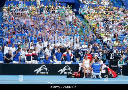 Französischer Kapitän Julien französische Caroline Garcia