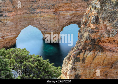 Praia da Marinha, Lagoa, Algarve, Portugal, Europa Stockfoto