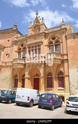 St. Paul's Square in Mdina, die Stille Stadt, "Malta Stockfoto