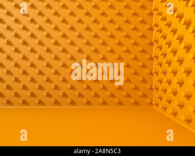 Stilvolle Metall abstrakt Hintergrund. Offenen Raum. 3D-Rendering Stockfoto