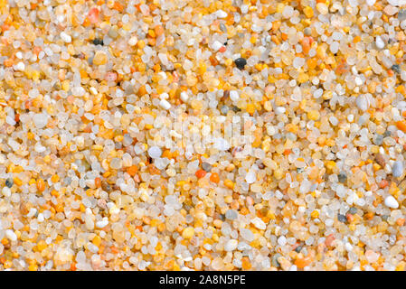 Bunte Sand am Ufer, Detail Stockfoto