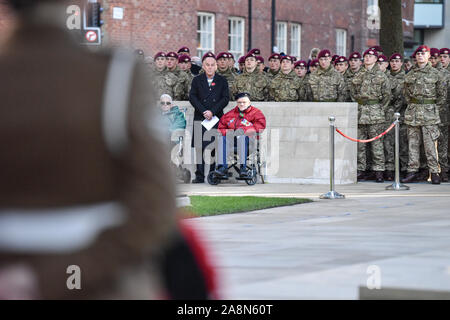 Manchester, Großbritannien. Sonntag, November 10th, 2019. Gedenkfeiern am heutigen Erinnerung Sonntag Parade. Credit: Kenny Braun/Alamy Leben Nachrichten. Stockfoto