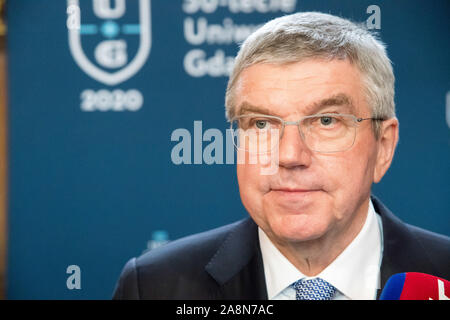 Thomas Bach, der Präsident des Internationalen Olympischen Komitees, in Danzig, Polen. 6. November 2019 © wojciech Strozyk/Alamy Stock Foto Stockfoto