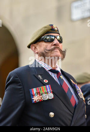Manchester, Großbritannien. Sonntag, November 10th, 2019. Gedenkfeiern am heutigen Erinnerung Sonntag Parade. Credit: Kenny Braun/Alamy Leben Nachrichten. Stockfoto