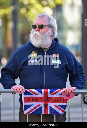 Manchester, Großbritannien. Sonntag, November 10th, 2019. Gedenkfeiern am heutigen Erinnerung Sonntag Parade. Credit: Kenny Braun/Alamy Leben Nachrichten. Stockfoto