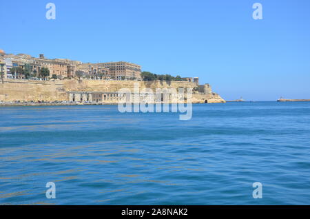 Von den Grand Harbour von Valletta, Malta Stockfoto