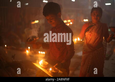 In Barodi rakher Upobash Loknath Baba Ashram, Narayanganj, Bangladesch 2019 Stockfoto