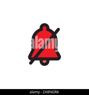 Handy Ton aus oder auf das Symbol w Linien zeigen Sound Stock Vektor