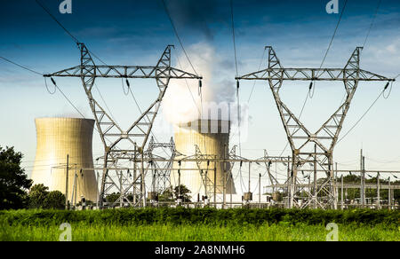 Eine aktive Kernkraftwerk Stockfoto