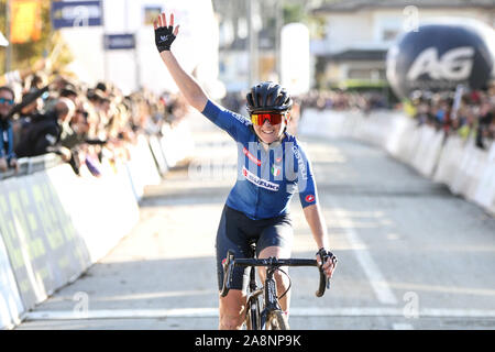 Silvelle, Italien, 10. November 2019, Lechner Eva ita während der Europäischen Cyclocross Meisterschaft - Ciclocross-Kredit: LPS/Luca Tedeschi/Alamy leben Nachrichten Stockfoto