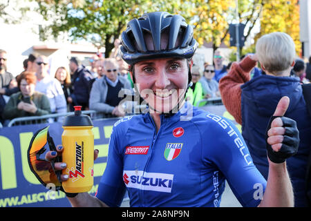 Silvelle, Italien, 10. November 2019, Lechner Eva ita während der Europäischen Cyclocross Meisterschaft - Ciclocross-Kredit: LPS/Luca Tedeschi/Alamy leben Nachrichten Stockfoto