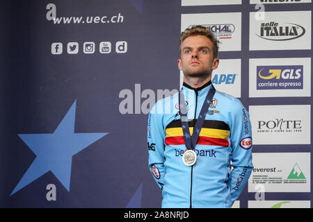 Silvelle, Italien. 10 Nov, 2019. serbyt Eli-Cycloctoss belduring Europäische Meisterschaft, Ciclocross in Silvelle, Italien, 10. November 2019 - LPS/Luca Tedeschi Credit: Luca Tedeschi/LPS/ZUMA Draht/Alamy leben Nachrichten Stockfoto