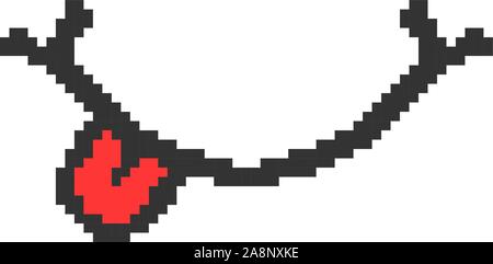 Pixel-art smile mit Zunge logo Wie lecker Stock Vektor