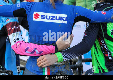 Silvelle, Italien, 10. November 2019, Team ita während der Europäischen Cyclocross Meisterschaft - Ciclocross-Kredit: LPS/Luca Tedeschi/Alamy leben Nachrichten Stockfoto