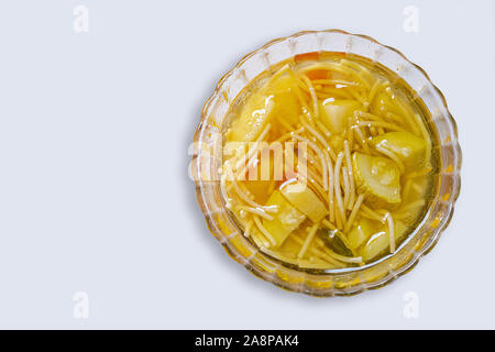 Helle Frühling pflanzliche Ernährung vegetarische Suppe, gesunde Suppe-Bild Stockfoto