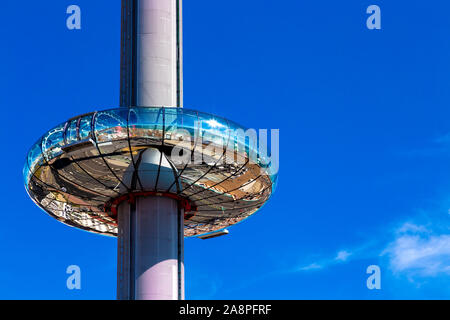 Der 162m m hohe Aussichtsturm Brighton i360, Brighton, Großbritannien Stockfoto