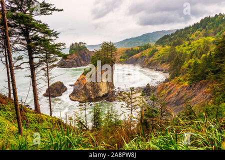 Arch Rock in Brookings Oregon USA Stockfoto