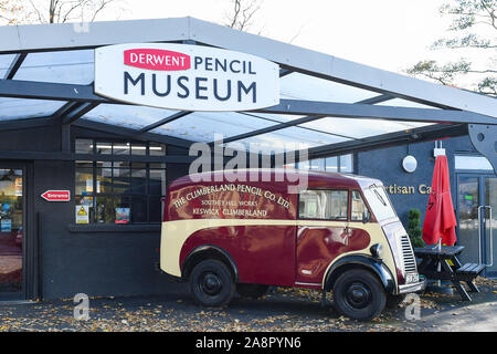 Derwent Pencil Museum, Southey arbeitet, Keswick, Seenlandschaft, Cumbria, England, Großbritannien Stockfoto