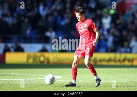 Cardiff, Großbritannien. 10 Nov, 2019. Adam Nagy von Bristol City in Aktion. EFL Skybet Meisterschaft übereinstimmen, Cardiff City v Bristol City an der Cardiff City Stadion am Sonntag, den 10. November 2019. Dieses Bild dürfen nur für redaktionelle Zwecke verwendet werden. Nur die redaktionelle Nutzung, eine Lizenz für die gewerbliche Nutzung erforderlich. Keine Verwendung in Wetten, Spiele oder einer einzelnen Verein/Liga/player Publikationen. pic von Andrew Obstgarten/Andrew Orchard sport Fotografie/Alamy Live news Credit: Andrew Orchard sport Fotografie/Alamy leben Nachrichten Stockfoto