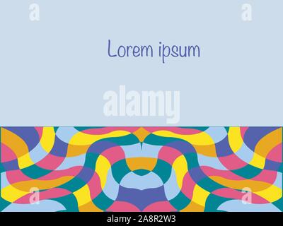 Flache geometrische Muster. Cooler, farbenfroher Hintergrund. Für Abdeckungen, Gutschein, Banner, Plakate, Poster, Flyer. Vector Illustration mit trendigen Stock Vektor
