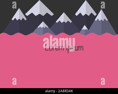 Flache geometrische Muster. Cooler, farbenfroher Hintergrund. Für Abdeckungen, Gutschein, Banner, Plakate, Poster, Flyer. Vector Illustration mit trendigen Stock Vektor