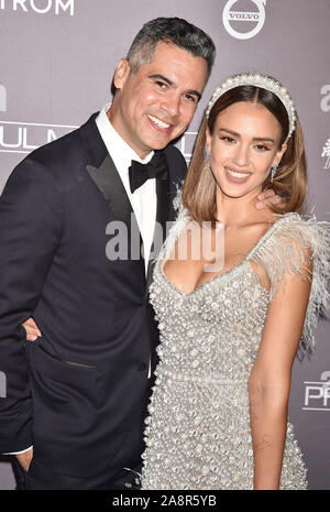 CULVER CITY, CA - 09. NOVEMBER: Cash Warren und Jessica Alba nehmen an der 2019 Baby 2 Baby Gala von Paul Mitchell bei 3 LABS präsentiert am 09 November, 2019 in Culver City, Kalifornien. Stockfoto