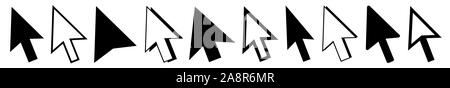 Cursor | Mauszeiger Symbol | Computer Maus | Klicken Sie Variationen Stock Vektor