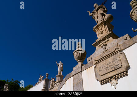 Statuen an Bom Jesus in Braga Portugal Stockfoto