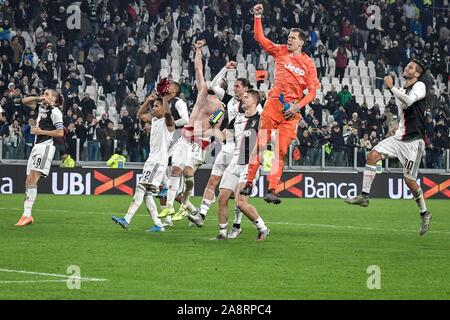 Turin, Italien. 10 Nov, 2019. Serie A TIM 2019/2020. Juventus gegen Mailand. Allianz Stadion im Foto: Credit: Unabhängige Fotoagentur/Alamy leben Nachrichten Stockfoto