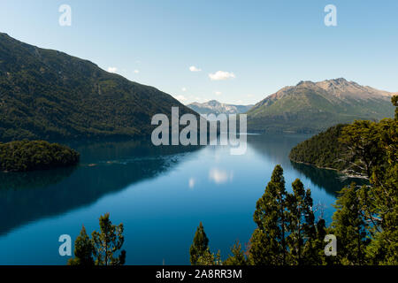 Landschaft der See und die Berge von San Carlos de Bariloche, Argentinien, Patagonien Stockfoto