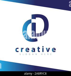 CD Initial logo vector Template Stockfoto