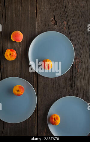 Frucht, Pfirsich, Frühstück, getrocknet, Pflaume, Cartoon, Orange, Marmelade, Clipart, frisch, Nektarine, Blenheim Stockfoto