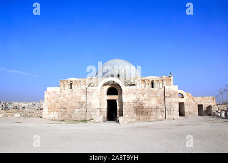 Der umayyaden Palast der Zitadelle von Amman komplex (Jabal Al Qala'a), Amman, Jordanien, Naher Osten Stockfoto