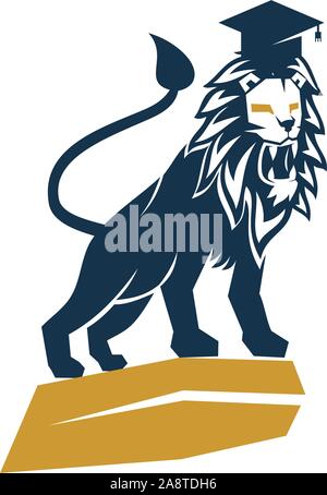 Lion Logo Design Symbol Abbildung Vorlage Vektor isoliert Stock Vektor