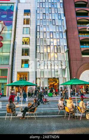 Bezirk, Ginza Chuo, Tokio, Japan, Asien Stockfoto