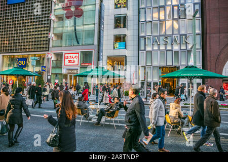 Bezirk, Ginza Chuo, Tokio, Japan, Asien Stockfoto