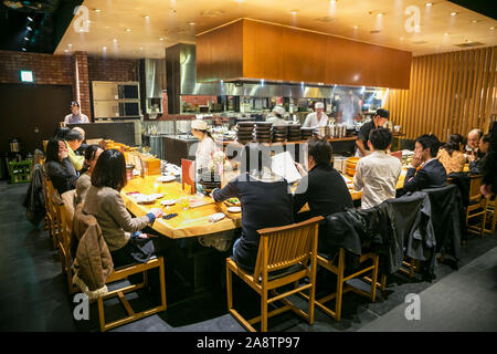 EN japanischen Brasserie. Shinagawa. Tokio. Japan Stockfoto