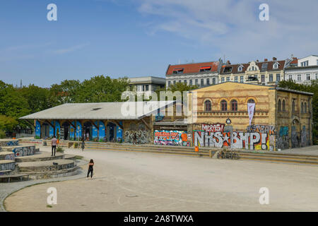 Restaurant, Edelweiss, Görlitzer Park, Kreuzberg, Berlin, Deutschland Stockfoto