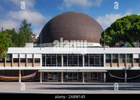 Lissabon, Portugal. Planetario de Lisboa Planetarium aka Calouste Gulbenkian Planetarium Astronomie Wissenschaft und Universum Bildung. Belem Bezirk Stockfoto