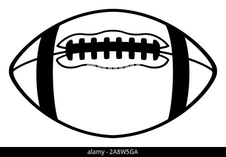 American Football | Ball | Wahrzeichen | Logo | Variationen Stock Vektor